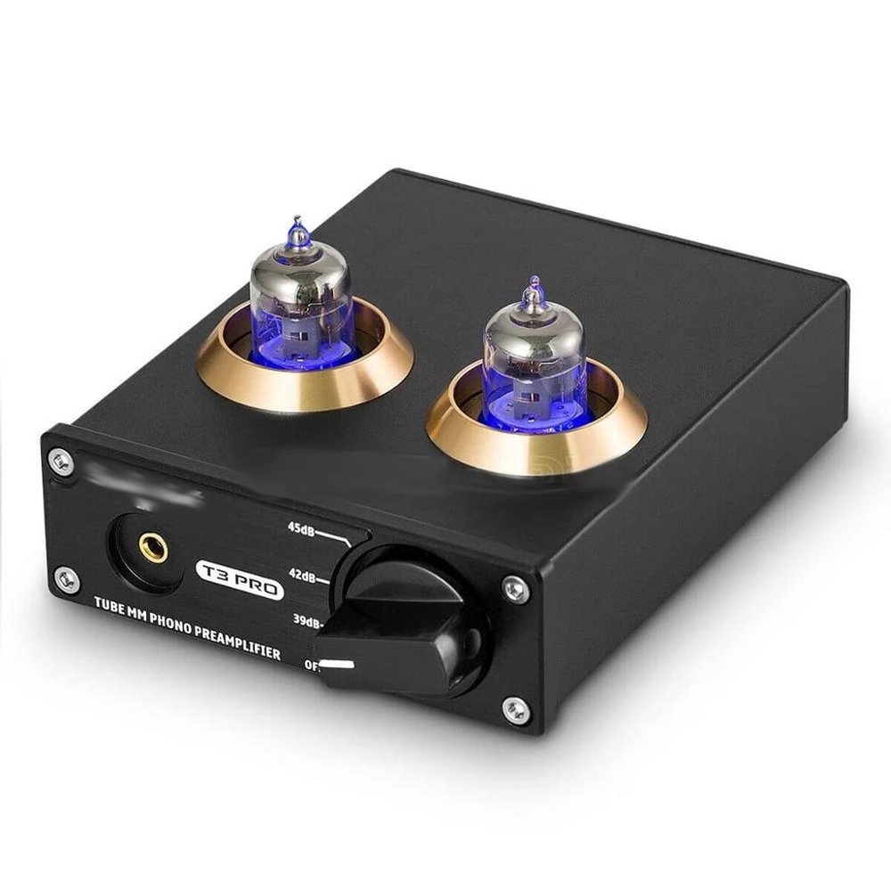 WEIWO Mini HiFi MM Phono Stage Turntable Preamp Stereo Audio Vacuum Tube Preamplifier
