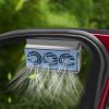 Torcarvh Car Solar Powered Exhaust Fan Car Window Exhaust Fan 180 Vehicle Ventilation Fan Car Radiator Cooling Fan Air Vent Cooler Ventilation System with Three Air Outlet (Gray-Blue) view 2