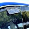 Torcarvh Car Solar Powered Exhaust Fan Car Window Exhaust Fan 180 Vehicle Ventilation Fan Car Radiator Cooling Fan Air Vent Cooler Ventilation System with Three Air Outlet (Gray-Blue) view 3