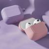 2 pack Silicone Case for Apple Airpods 3 Cover Protective Earphone Case Headphones Cases Protective for Apple Airpods 3 Cover,Purple view 3