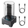 GRAUGEAR M.2 External Cases Bundle: NVMe/SATA SSD Docking Station With Built-in Cooling Fan and NVMe SSD Enclosure With RGB Light Strips view 2