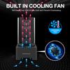 GRAUGEAR M.2 External Cases Bundle: NVMe/SATA SSD Docking Station With Built-in Cooling Fan and NVMe SSD Enclosure With RGB Light Strips view 3