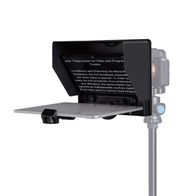FEELWORLD TP16 16-inch Folding Teleprompter Supports up to 16" Tablet Horizontal Vertical Prompting Bluetooth Remote Control Compatible with DSLR/Camcorder/Camera Shooting