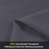 54" x 54" Speaker Grill Cloth, Stereo Grill Mesh Fabric, Abrasion Resistant for Replacement Home Speaker Stage Audio KTV Boxes Repair Renovation Vintage Speakers Gray view 2