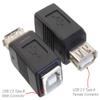 CablesOnline, 5-Pack USB 2.0 Type-A Female to USB 2.0 Type-B Female Adapter Black, AD-U01B-5 view 2