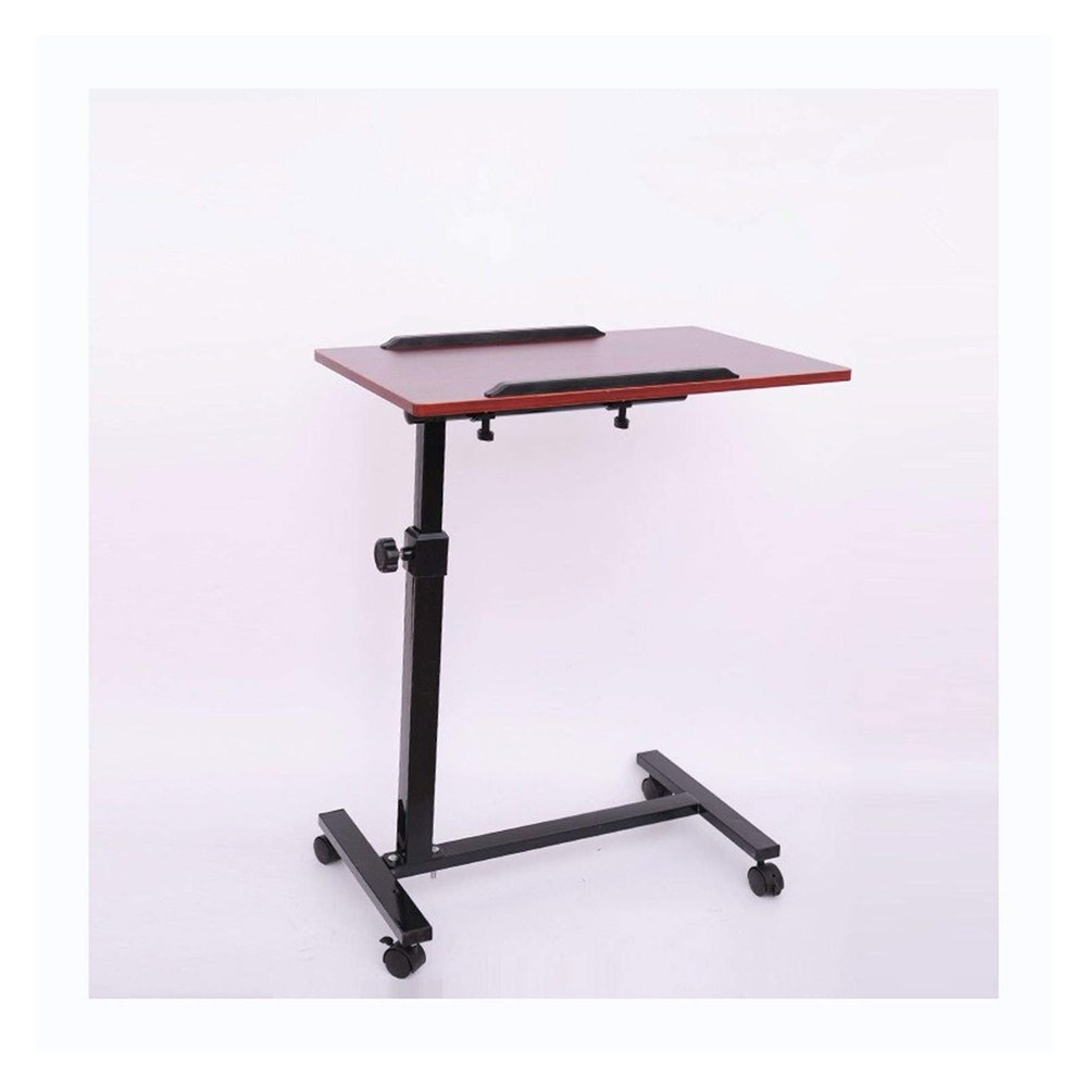 ZJHFFFG Mobile Overbed Table Laptop Cart Height Adjustable Portable Lectern Stand Rolling Computer Desk Over The Bed Table