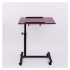 ZJHFFFG Mobile Overbed Table Laptop Cart Height Adjustable Portable Lectern Stand Rolling Computer Desk Over The Bed Table view 2