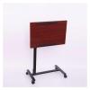 ZJHFFFG Mobile Overbed Table Laptop Cart Height Adjustable Portable Lectern Stand Rolling Computer Desk Over The Bed Table view 3