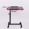 ZJHFFFG Mobile Overbed Table Laptop Cart Height Adjustable Portable Lectern Stand Rolling Computer Desk Over The Bed Table view 4