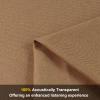 72" x 54" Speaker Grill Cloth, Stereo Grill Mesh Fabric, Abrasion Resistant for Replacement Home Speaker Stage Audio KTV Boxes Repair Renovation Vintage Speakers Brown view 2
