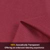 72" x 54" Speaker Grill Cloth, Stereo Grill Mesh Fabric, Abrasion Resistant for Replacement Home Speaker Stage Audio KTV Boxes Repair Renovation Vintage Speakers Burgundy view 2