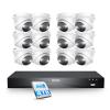 ZOSI 16CH 4K PoE Security Camera System, 12pcs 4K Outdoor Indoor PoE Cameras, Person Vehicle Detection, 2 Way Audio, Sound&Light Siren, Night Vision, 16Channel 8MP NVR with 4TB HDD for 24/7 Recording view 1