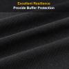 72" x 54" Speaker Grill Cloth, Stereo Grill Mesh Fabric, Abrasion Resistant for Replacement Home Speaker Stage Audio KTV Boxes Repair Renovation Vintage Speakers Black view 3