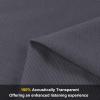 100" x 54" Speaker Grill Cloth, Stereo Grill Mesh Fabric, Abrasion Resistant for Replacement Home Speaker Stage Audio KTV Boxes Repair Renovation Vintage Speakers Gray view 2
