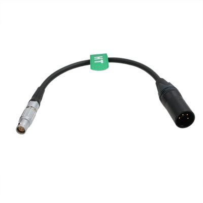 HangTon XLR 4 Pin Power Cable for RED Komodo-X V-Raptor Scarlet Epic Dragon-X DSMC2 DSMC3, DJI Ronin 4D Camera Transmission,Female 4+2 6 Pin 30cm, XLR4m to Straight