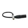 HangTon XLR 4 Pin Power Cable for RED Komodo-X V-Raptor Scarlet Epic Dragon-X DSMC2 DSMC3, DJI Ronin 4D Camera Transmission,Female 4+2 6 Pin 30cm, XLR4m to Straight view 4