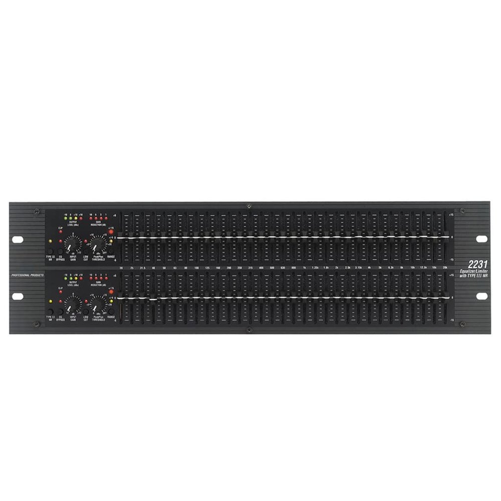 WEIWO 2231 31-Band DJ Graphic Equalizer, Black, Compact, Audio Equalizer for Sound Performance