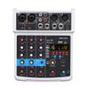 WEIWO 4 Channel Audio Mixer Sound Interface 16 DSP Mixing Console for Home Recording, Streaming view 2