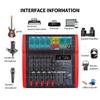 WEIWO EFX6 6 Channels Audio Mixer 4 Mono 1 Stereo Sound Mixing Console 5V 16 DSP Effects Computer Play Recording view 3