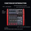 WEIWO EFX6 6 Channels Audio Mixer 4 Mono 1 Stereo Sound Mixing Console 5V 16 DSP Effects Computer Play Recording view 4