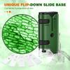 100x-250x Pocket Microscope for Kids Adults, Protable Handheld Miniscope, Mini Microscope Kit for Kids Adults Home School Lab Biology Science Education, Green view 4