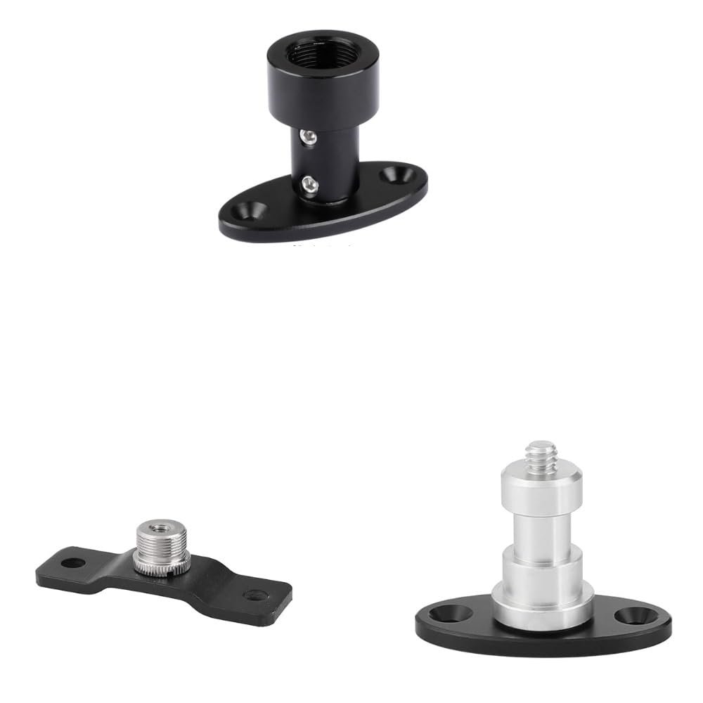 CAMVATE Ceiling Mount With 5/8"-27 Female Screw + 5/8'' Male to 1/4'' Female + 1/4"-20 Thread Screw Connector