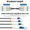 10 Meters 4 Core Industrial TPU LC to LC Outdoor Armored Fiber Optic Cable, 4 Strands OS2 Single Mode Fiber Patch Cable with LC Connectors, 9/125um, OD-5mm, Direct Burial LC-LC view 3