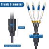 10 Meters 4 Core Industrial TPU LC to LC Outdoor Armored Fiber Optic Cable, 4 Strands OS2 Single Mode Fiber Patch Cable with LC Connectors, 9/125um, OD-5mm, Direct Burial LC-LC view 4