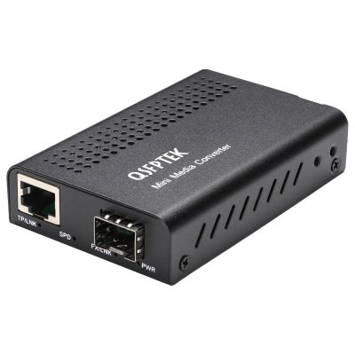 10G Mini Media Coverter, 10Gigabit Ethernet Media Converter, 10gb Gigabit Fiber to 10Gbe Copper UTP Media Converter, Mini Unmanaged 1x 100M/1G/2.5G/5G/10GBase-T RJ45 to 1x 10GBase-X SFP+ Slot - 1pc