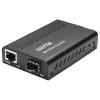 10G Mini Media Coverter, 10Gigabit Ethernet Media Converter, 10gb Gigabit Fiber to 10Gbe Copper UTP Media Converter, Mini Unmanaged 1x 100M/1G/2.5G/5G/10GBase-T RJ45 to 1x 10GBase-X SFP+ Slot - 1pc view 1