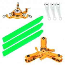 MICROHELI CNC Triple Green Plastic Blades Conversion Set (Gold) - Blade Infusion 120