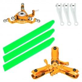 MICROHELI CNC Triple Green Plastic Blades Conversion Set (Gold) - Blade Infusion 120