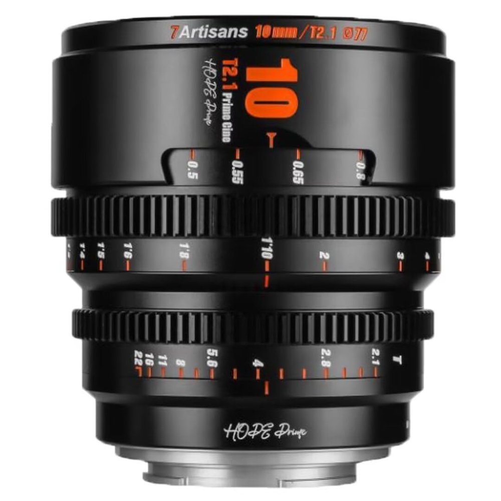 7artisans 10mm/16mm/25mm/35mm/50mm/85mm T2.1 Cine Lens for Fuji X Mount APS-C 260 Ultra Long Focus Large Aperture Prime Mirrorless Camera Lens for Portraiture/Street Photography/Humanistic(10mm)