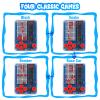 PEMENOL DIY Game Soldering Kit for Beginners, 4 Retro Games STEM Electronics Project with Adjustable Brightness, Music Switch, Acrylic Case, Educational Solder Practice Kit for School Present view 2