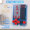 PEMENOL DIY Game Soldering Kit for Beginners, 4 Retro Games STEM Electronics Project with Adjustable Brightness, Music Switch, Acrylic Case, Educational Solder Practice Kit for School Present view 4