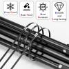 11.8 Inch Black Metal Zip Ties, 100PCS Epoxy Coated 304 Stainless Steel Cable Ties - Heavy Duty Outdoor Use for Fencing, Exhaust Wrap, Machinery, and More. view 2