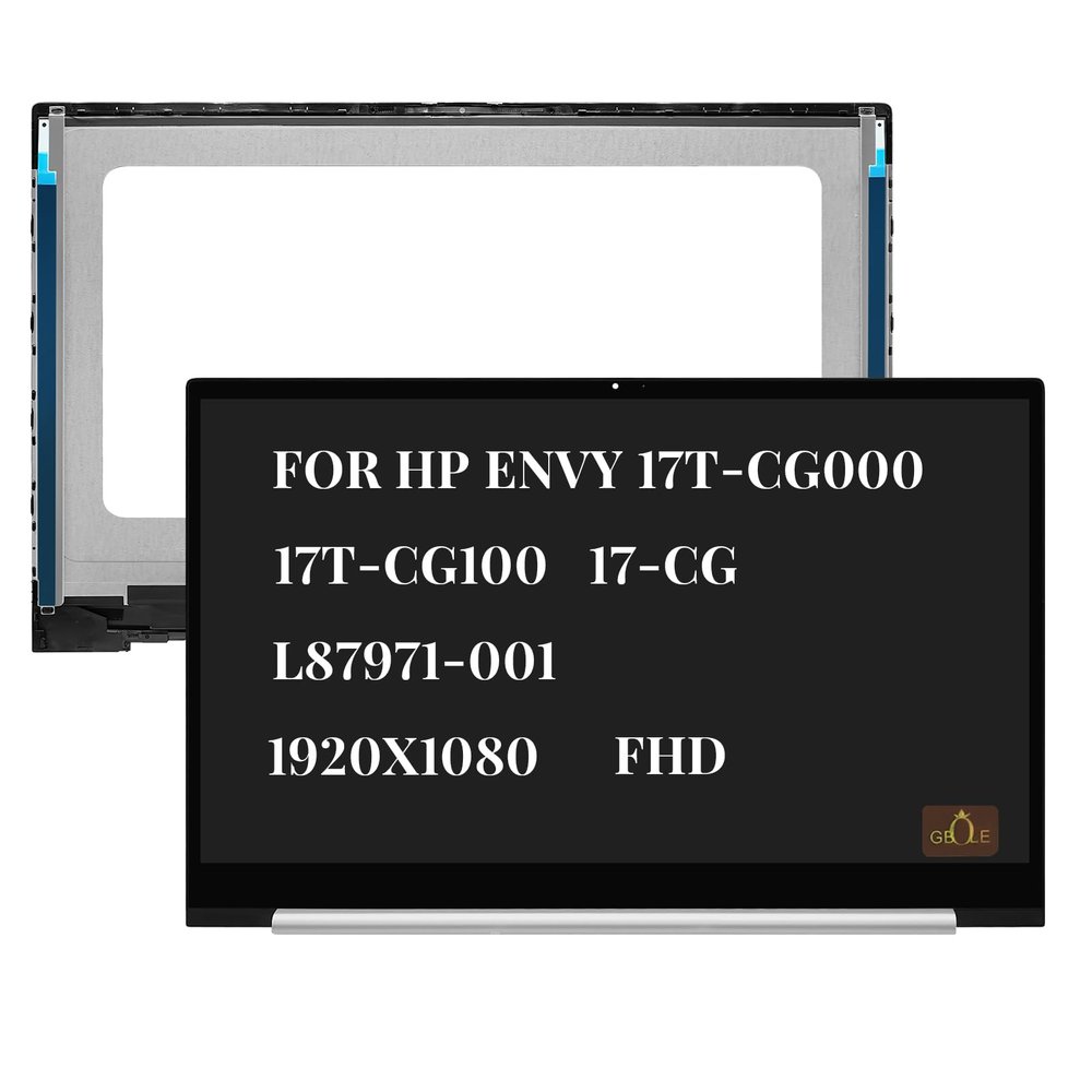 GBOLE L87971-001 Screen Replacement for HP Envy 17T-CG000 17T-CG100 17-CG 17.3" LCD Laptop LED Display Digitizer Panel 1920x1080 30 Pins 60HZ Only for Touch Screen