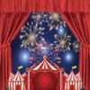 15x10ft Circus Carnival Backdrop Carnival Theme Red Curtain Party Photography Background Big Top Fireworks Carousel Birthday Party Backdrops for Boy Girl Banner Background Photo Booth Baby Shower view 1