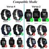 Juaupepo Beaded Boho band Compatible with Fitbit Versa 4/Versa 3/Sense 2/Sense,Women Men Handmade Natural Stone Colorful Jasper Strap for Versa 2 /Versa view 2