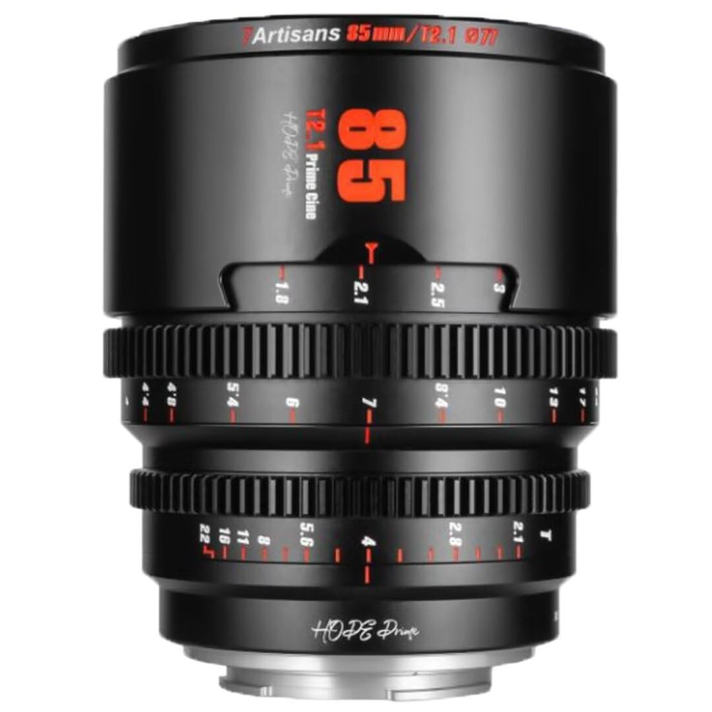 7artisans 10mm/16mm/25mm/35mm/50mm/85mm T2.1 Cine Lens for Fuji X Mount APS-C 260 Ultra Long Focus Large Aperture Prime Mirrorless Camera Lens for Portraiture/Street Photography/Humanistic(85mm)