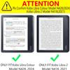 enoxboo Clear Case and Cloth Bag for 7" Kobo Libra Colour 2024 Release and Kobo Libra 2 2021 Released,Matte Transparent TPU Case Clear Back Cover, Model: N428 and N418 view 2