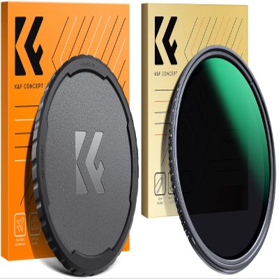 67mm Variable ND2-400 & Filter Cap Kit, 1-9 Stops Variable Neutral Density TPU Lens Filter Cap Set