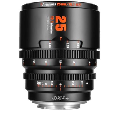 7artisans 10mm/16mm/25mm/35mm/50mm/85mm T2.1 Cine Lens for Fuji X Mount APS-C 260 Ultra Long Focus Large Aperture Prime Mirrorless Camera Lens for Portraiture/Street Photography/Humanistic(25mm)
