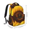 LZQPOEAS Backpack Casual Daypack for Men Women Sunflower Laptop Backpack Lightweight Travel Bag Shoulder Bag for Work Hiking view 2