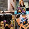 DEGDFSGR for Apple iPad 10th Generation Case with Keyboard and Pencil Holder (10.9", 2022), iPad Keyboard Case Detachable Bluetooth Keyboard for iPad Case 10th Generation, Hummingbird Flowers view 2