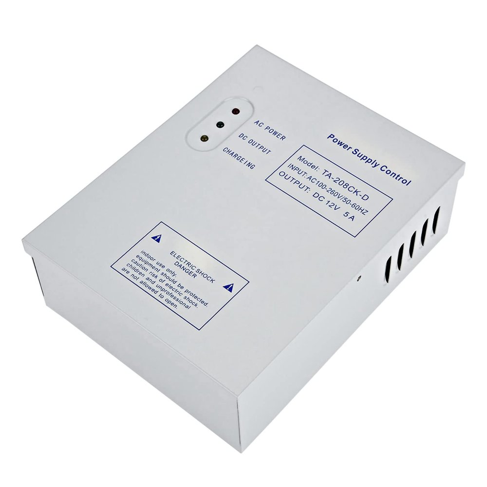 Sunicon Power Supply Control for Door Access Entry System DC 12V/5A AC 110240V Switching Supply Power UPS Power Supply