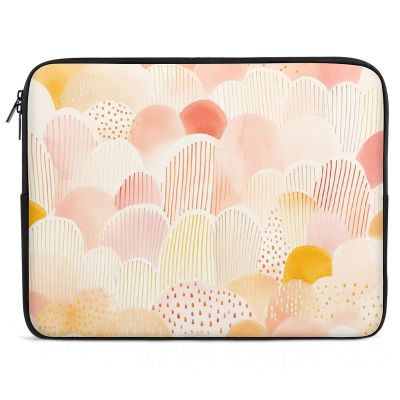 17inch Laptop Sleeve Bag Orange and Yellow Laptop Bag Shockproof Computer Carrying Cover Slim Briefcase Handbag