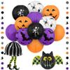 KatchOn, Halloween Hanging Paper Lanterns Set - Pack of 15 | Halloween Paper Lanterns, Halloween Honeycomb Decorations for Halloween Decorations | Halloween Garland for Halloween Party Decorations view 1