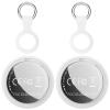 Tags-2 Pack Air Tracker, VIXOLYN Trackers Like Airtags 2 Pack, Key Finder Compatible with Apple Find My (iOS Only), Track Your Keys Luggage Backpack Suitcase, with Holders and Keychains, White view 1