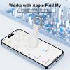 Tags-2 Pack Air Tracker, VIXOLYN Trackers Like Airtags 2 Pack, Key Finder Compatible with Apple Find My (iOS Only), Track Your Keys Luggage Backpack Suitcase, with Holders and Keychains, White view 3